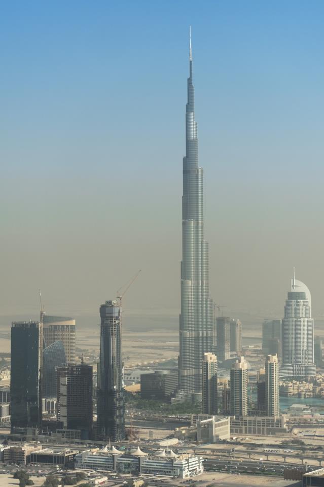 Burj Khalifa, shot from Eurocopter AS350 B3