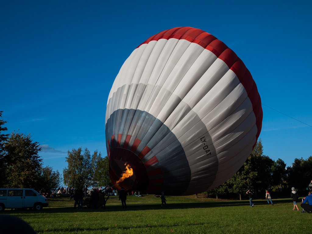Летенето с балон е типично литвийско хоби, когато времето е хубаво