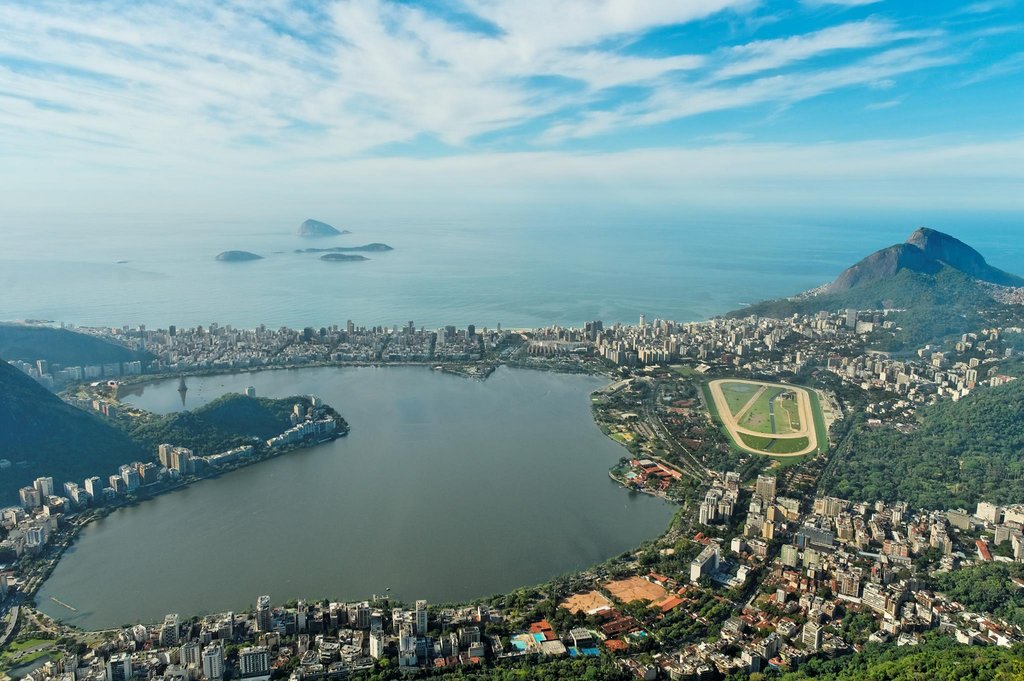 A view from Corcovado, Rio de Janeiro, Brazil.