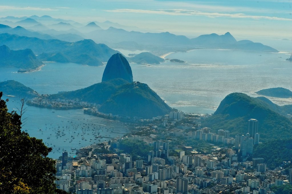 A view from Corcovado, Rio de Janeiro, Brazil.