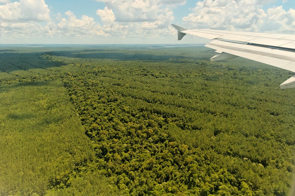 Landing at Cataratas International Airport (IGR), Puerto Iguazu.