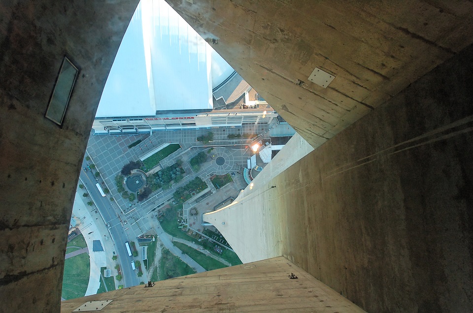 The Glass Floor of CN Tower, Toronto, ON