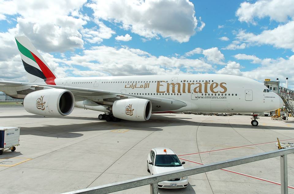 Emirates A380 at Pearson International (YYZ), Toronto, ON