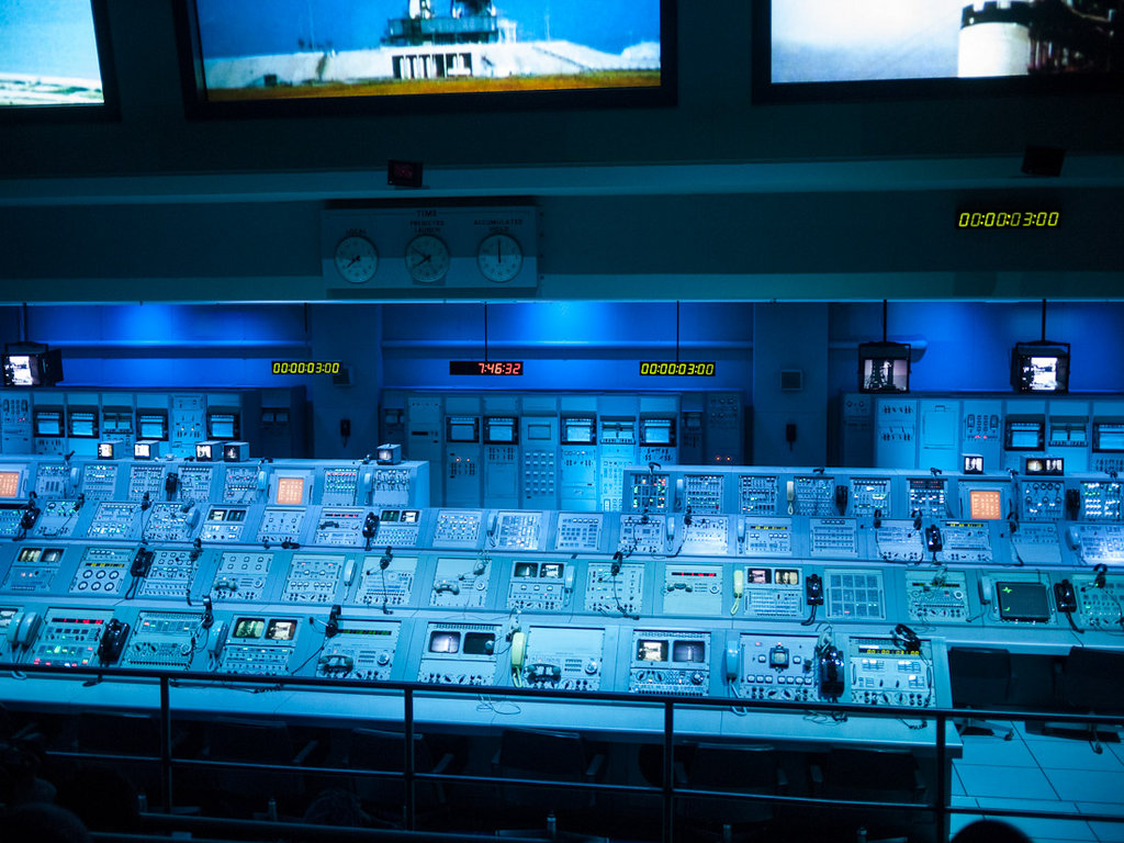 Контролната зала на Аполо 8
