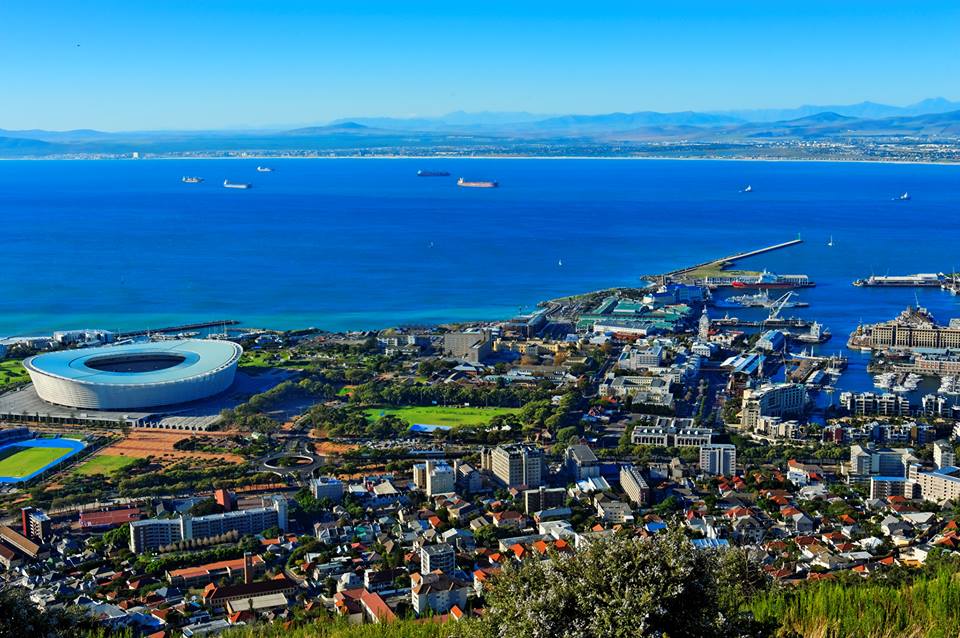 Cape Town stadium and V & A Waterfront
