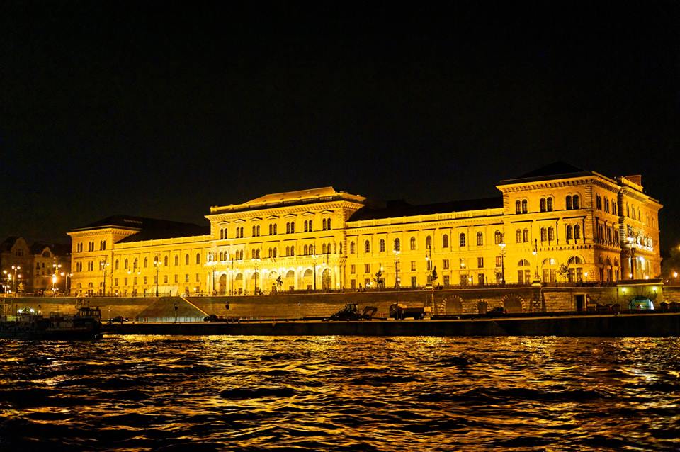 Evening sightseeing cruise on Danube river
