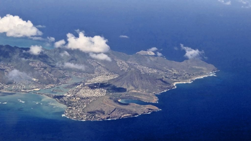 Хонолулу, Hanauma Bay, поглед от въздуха