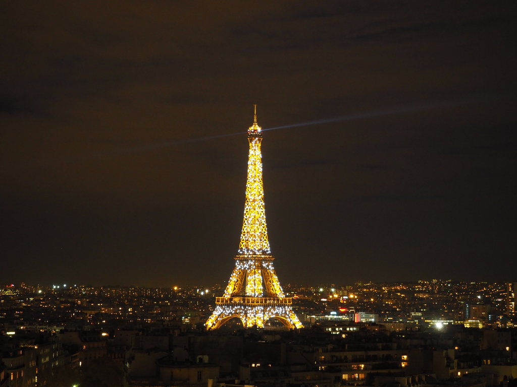 Tour Eiffel, изглед от Arc de Triomphe