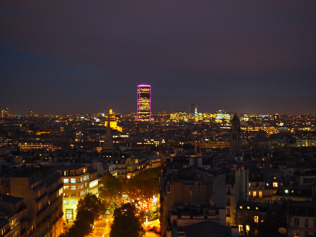 Tour Montparnasse, изглед от Arc de Triomphe