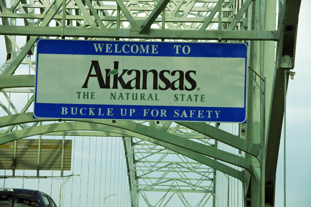 Entering  Arkansas