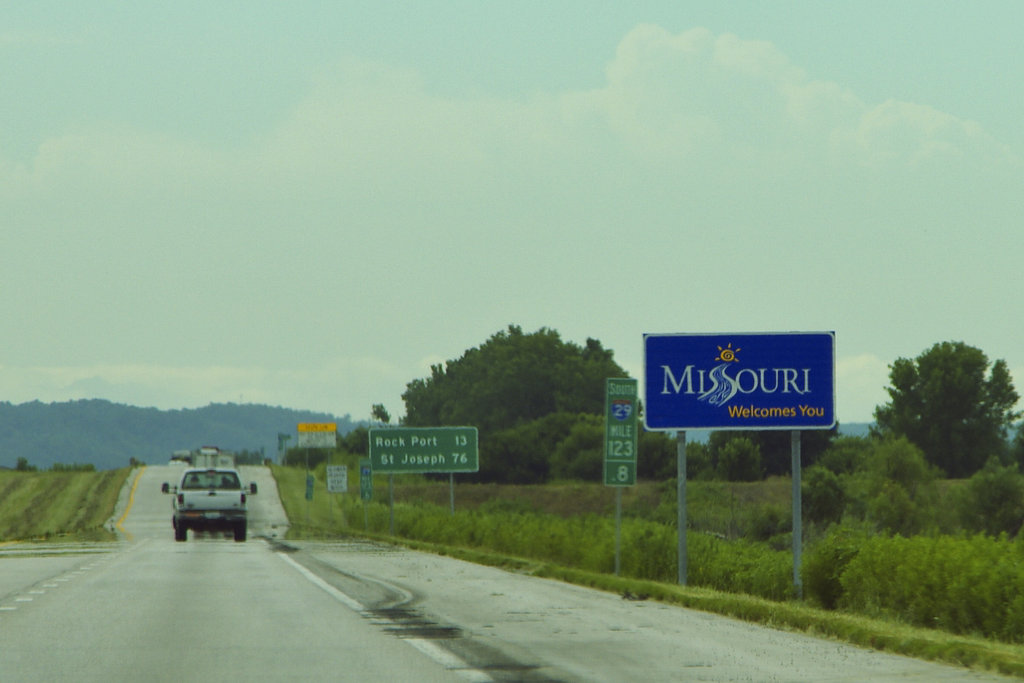 Entering Missouri