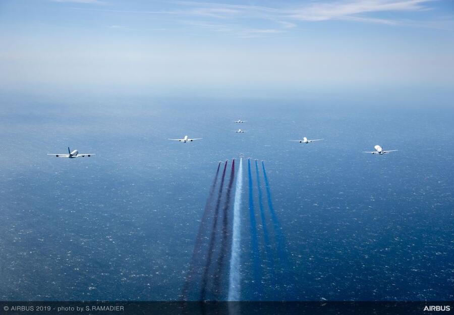 Airbus-50th-years-anniversary-formation-