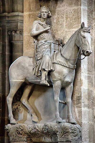 3. The Bamberg Horseman (Early Gothic period) 13th century, Bamberg Cathedral, Bamberg