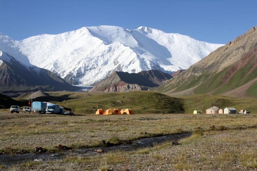 Image result for peak lenin base camp kyrgyzstan