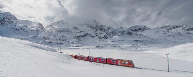 Bernina Express panoramic train journey across Swiss and Italian Alps incl. lunch for just €64 round-trip!