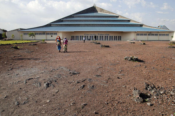 Picture of The cathedral of Goma was wiped away by the Nyiragongo eruption of 2002