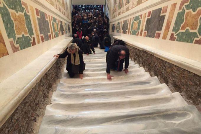 Свещените стълби на Рим са открити за първи път от 300 години