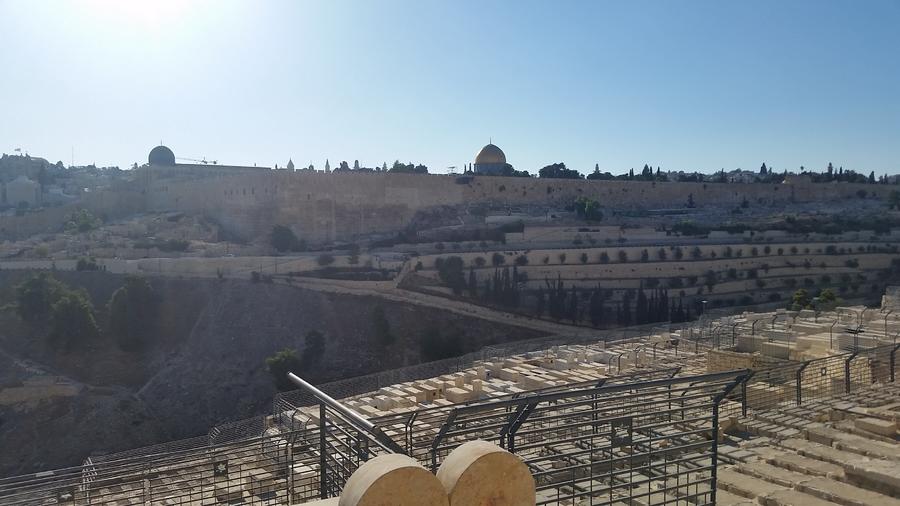 Йерусалим- гледка от Елеонския хълм към Мория