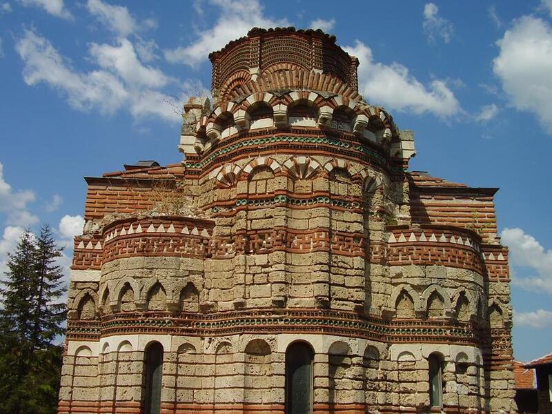 Church of Christ Pantocrator, Nesebar-swastika as a symbol of the Sun.jpg